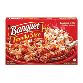 Banquet&nbsp;family size&nbsp;lasagna with meat sauce Full-Size Picture